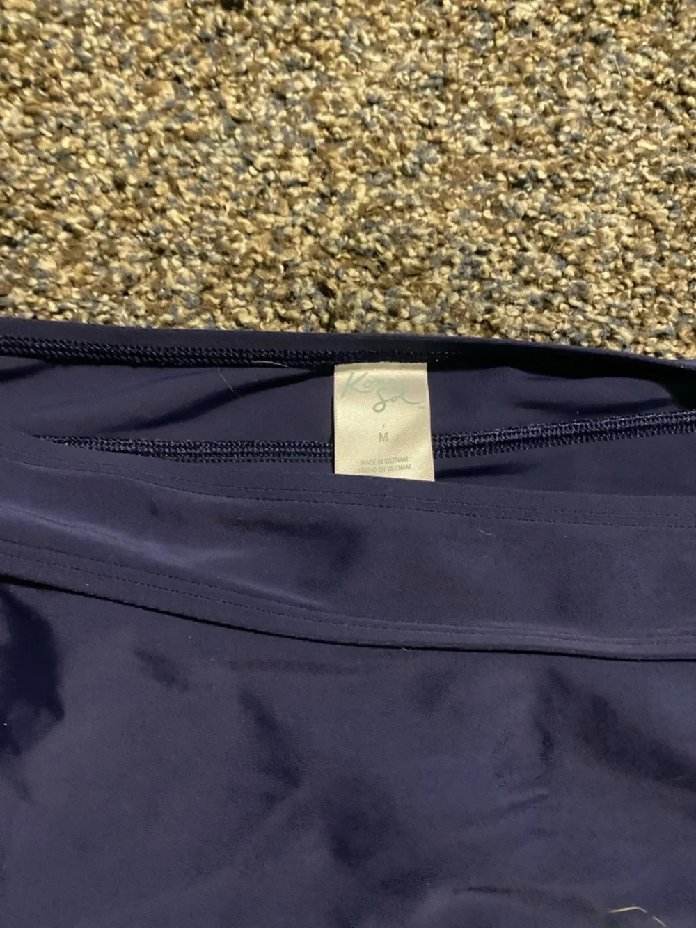 3-Piece Navy Swim Wear - Skirt, Tankini & Bikini Top, used, Kona Sol Women’s M - Picture 7 of 7